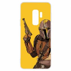 Чохол для Samsung S9+ The Mandalorian  background yellow - PrintSalon