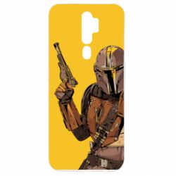 Чохол для Oppo A5/A9 2020 The Mandalorian  background yellow - PrintSalon