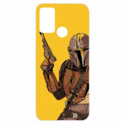 Чохол для Oppo A52 / A72 / A92The Mandalorian  background yellow - PrintSalon