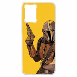 Чохол для Oppo A74 4G The Mandalorian  background yellow - PrintSalon