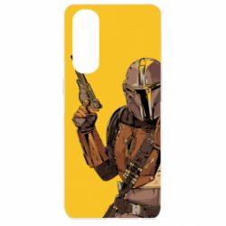 Чохол для Oppo Reno 4 Pro The Mandalorian  background yellow - PrintSalon