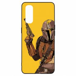 Чохол для Oppo Find X2The Mandalorian  background yellow - PrintSalon