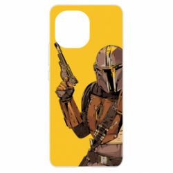 Чохол для Xiaomi Mi11 The Mandalorian  background yellow - PrintSalon