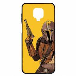 Чохол для Xiaomi Redmi Note 9S / 9Pro / 9Pro Max The Mandalorian  background yellow - PrintSalon