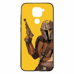 Чохол для Xiaomi Redmi Note 9 / Redmi 10X The Mandalorian  background yellow - PrintSalon
