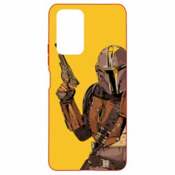 Чохол для Xiaomi Redmi Note 10 Pro The Mandalorian  background yellow - PrintSalon
