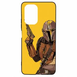 Чохол для Xiaomi Poco F3/K40 The Mandalorian  background yellow - PrintSalon