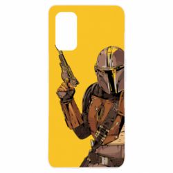 Чохол для Realme 7 Pro The Mandalorian  background yellow - PrintSalon