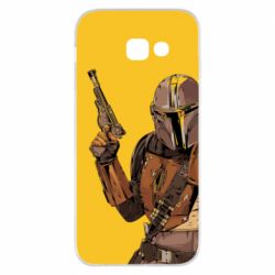 Чехол для Samsung A5 2017 The Mandalorian background yellow