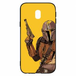 Чохол для Samsung J3 2017 The Mandalorian  background yellow - PrintSalon