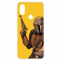 Чохол для Xiaomi Mi A2 The Mandalorian  background yellow - PrintSalon