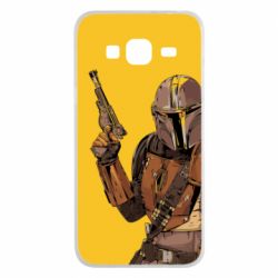 Чохол для Samsung J3 2016 The Mandalorian  background yellow - PrintSalon