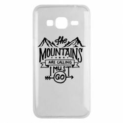 Чехол для Samsung J3 2016 The mountains are calling must go - PrintSalon