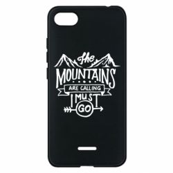 Чехол для Xiaomi Redmi 6A The mountains are calling must go - PrintSalon
