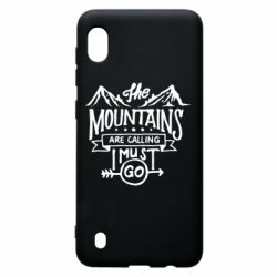 Чехол для Samsung A10 The mountains are calling must go - PrintSalon
