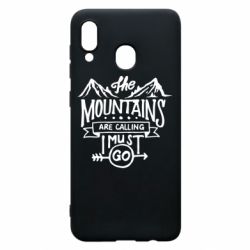 Чехол для Samsung A20 The mountains are calling must go - PrintSalon