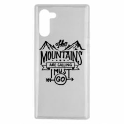 Чехол для Samsung Note 10 The mountains are calling must go - PrintSalon
