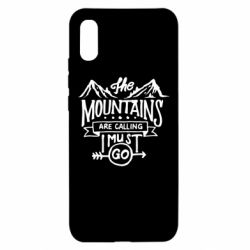 Чехол для Xiaomi Redmi 9a The mountains are calling must go - PrintSalon