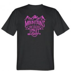 Мужская футболка Stedman The mountains are calling must go - PrintSalon