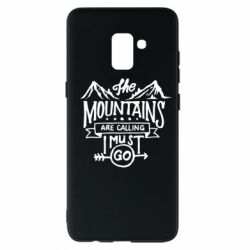 Чехол для Samsung A8+ 2018 The mountains are calling must go - PrintSalon