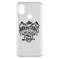 Чехол для Xiaomi Mi A2 The mountains are calling must go-PrintSalon Чехол для Xiaomi Mi A2 The mountains are calling must go