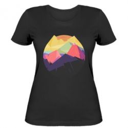 Женская футболка The mountains Art - PrintSalon