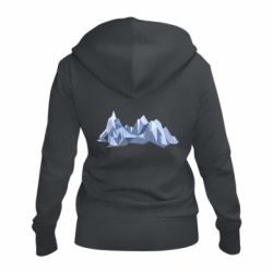Женское худи на молнии The mountains - PrintSalon