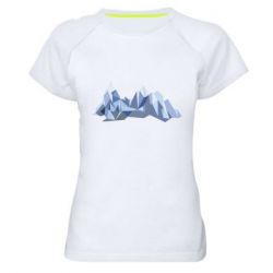 Женская футболка для спорта The mountains - PrintSalon