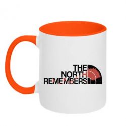 Чашка двухцветная 320ml The north remember - PrintSalon
