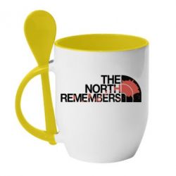 Чашка с ложкой The north remember - PrintSalon