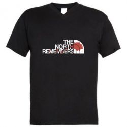 Мужская футболка  с V-образным вырезом The north remember - PrintSalon
