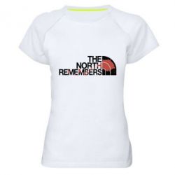 Женская футболка для спорта The north remember - PrintSalon