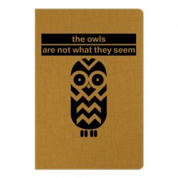 Блокнот з принтом The owls are not what they seem - PrintSalon