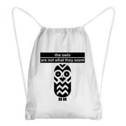 Рюкзак-мішок The owls are not what they seem - PrintSalon