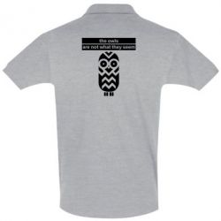 Мужское поло The owls are not what they seem - PrintSalon