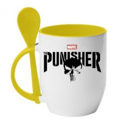 Чашка с ложкой The Punisher - PrintSalon