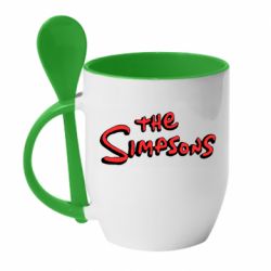 Чашка с ложкой The Simpson Logo - PrintSalon