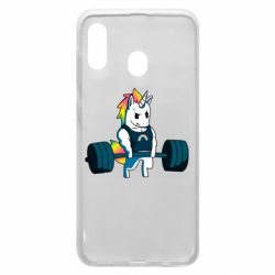 Чехол для Samsung A20 The unicorn is rocking - PrintSalon