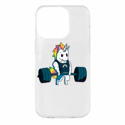 Чехол для iPhone 14 Pro The unicorn is rocking - PrintSalon