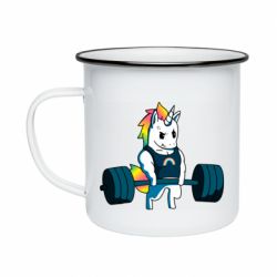 Кружка эмалированная The unicorn is rocking - PrintSalon
