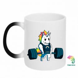 Чашка-хамелеон The unicorn is rocking - PrintSalon