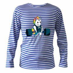 Тельняшка с длинным рукавом The unicorn is rocking - PrintSalon