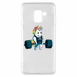 Чехол для Samsung A8 2018 The unicorn is rocking - PrintSalon