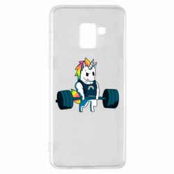 Чехол для Samsung A8+ 2018 The unicorn is rocking - PrintSalon