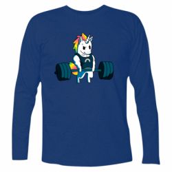 Футболка с длинным рукавом The unicorn is rocking - PrintSalon