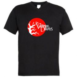 Мужская футболка  с V-образным вырезом The Vampire Diaries - PrintSalon