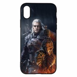 Чехол для iPhone X/Xs The witcher and witches head - PrintSalon