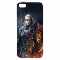 Чехол для iPhone5/5S/SE The witcher and witches head - PrintSalon