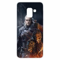 Чехол для Samsung A8 2018 The witcher and witches head - PrintSalon