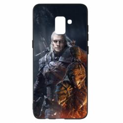 Чехол для Samsung A8+ 2018 The witcher and witches head - PrintSalon
